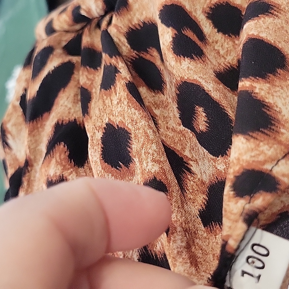 Leopard Print Ruffled Dress - Picture 9 of 10